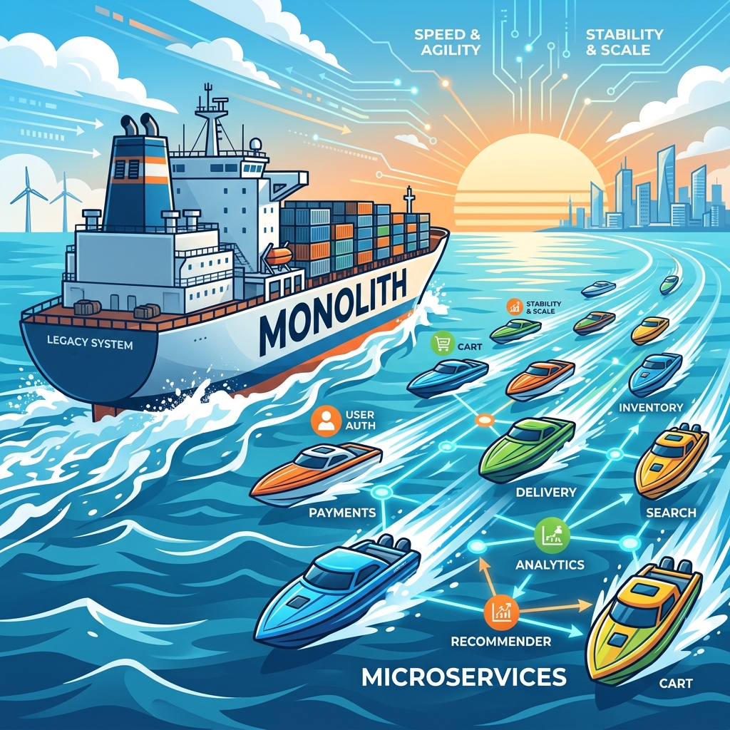 Monolith vs Microservices