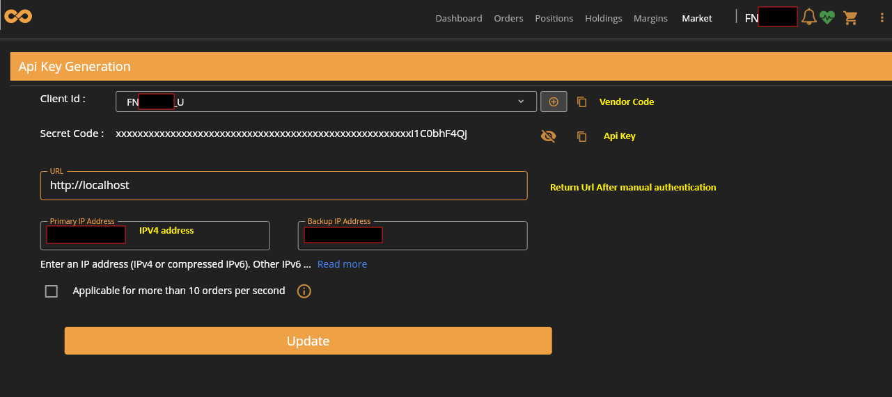 Shoonya Trading Developer Portal